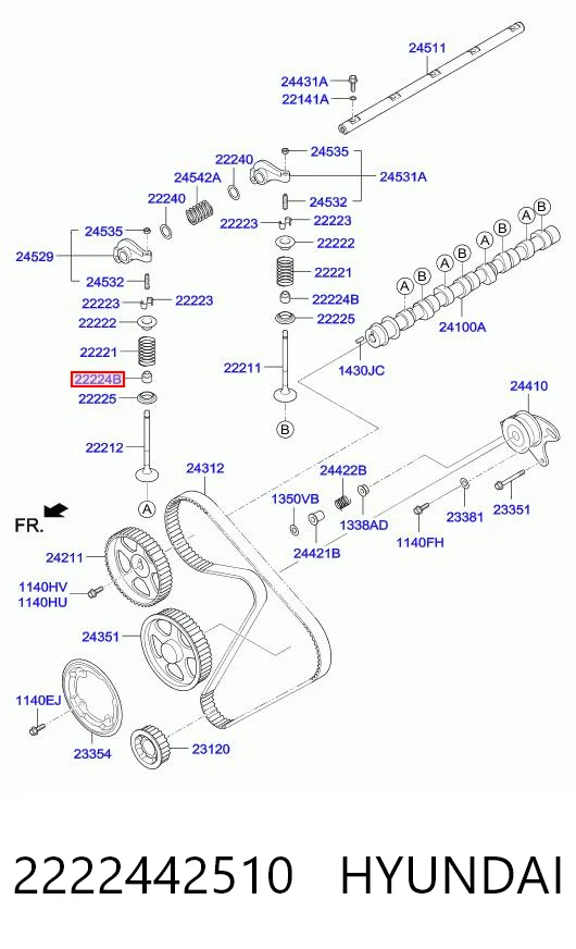 Sello De Aceite De Valvula Mitsubishi Lancer V (CB, CD, CE)