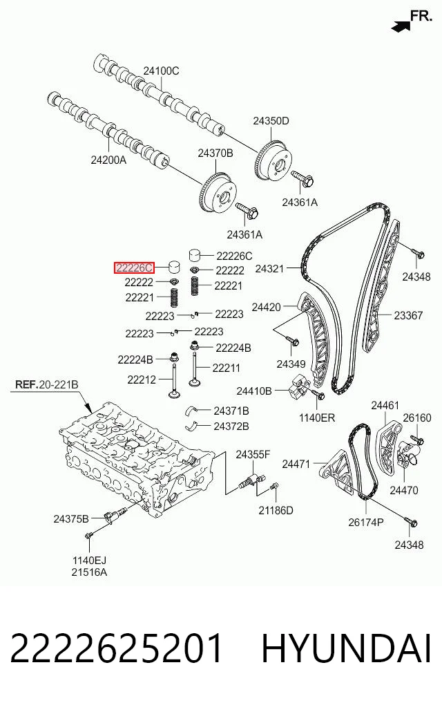 2222625201 Hyundai/Kia