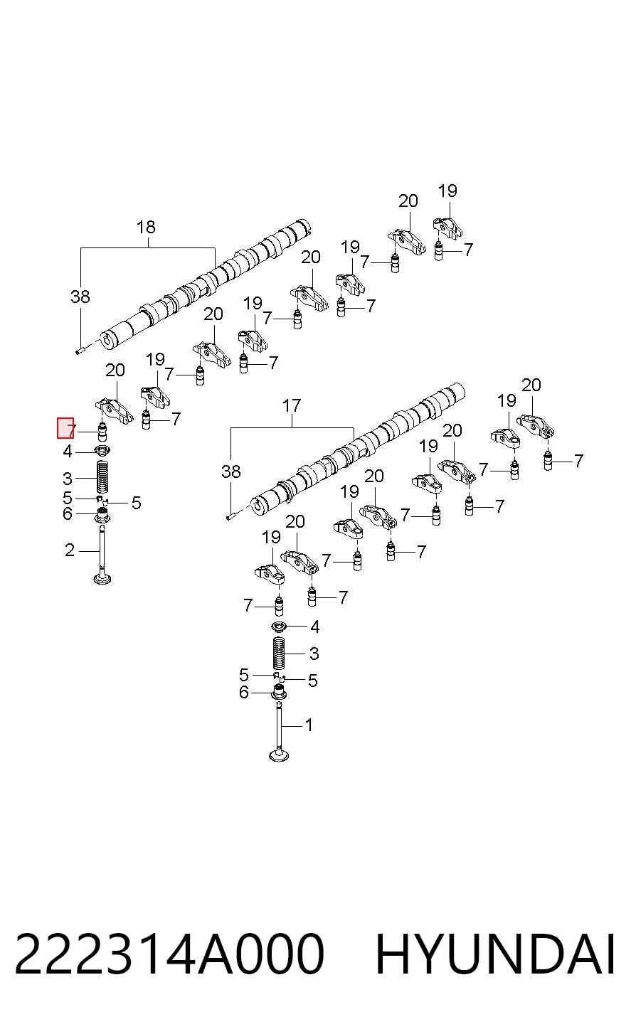 222314A000 Hyundai/Kia