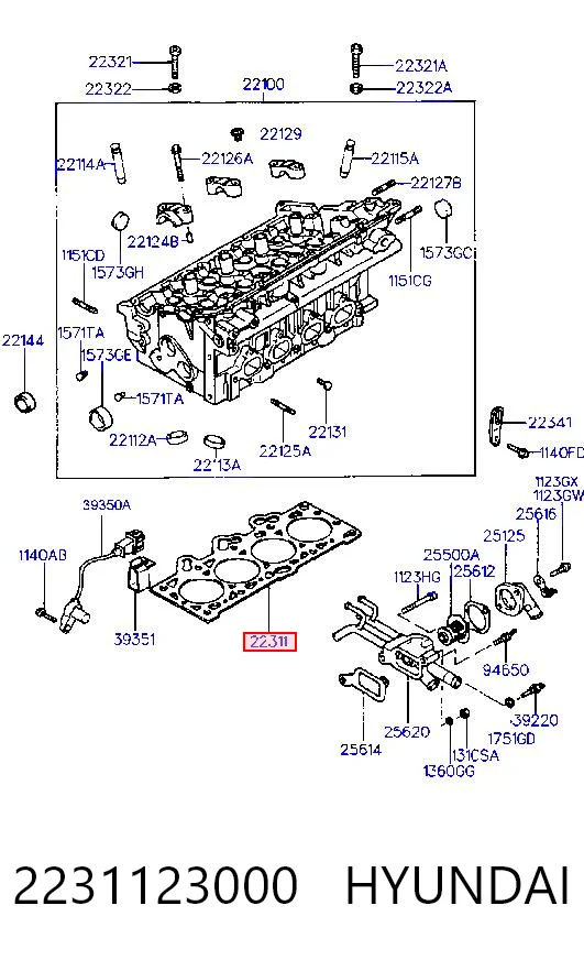 Comprar Junta de culata Hyundai Coupe I RD a bajo precio
