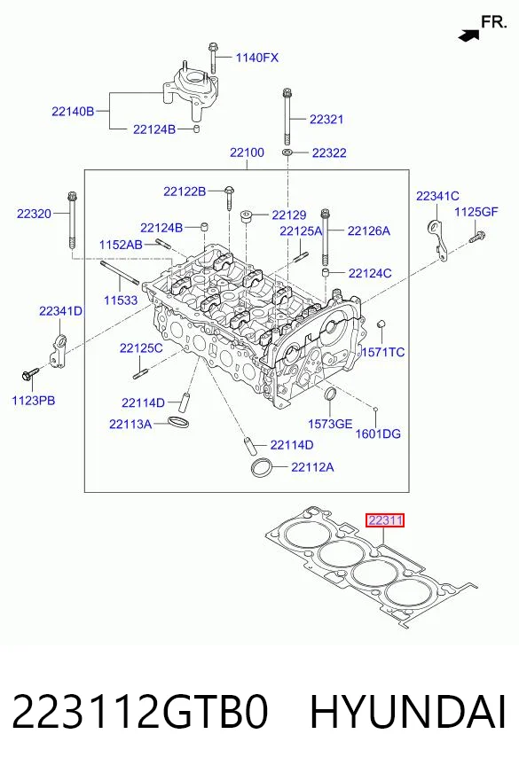 223112GTB0 Hyundai/Kia Empaquetadura de culata