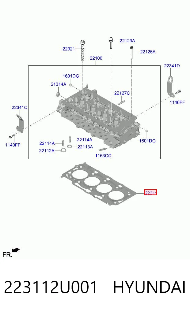 223112U001 Hyundai/Kia Empaquetadura de culata