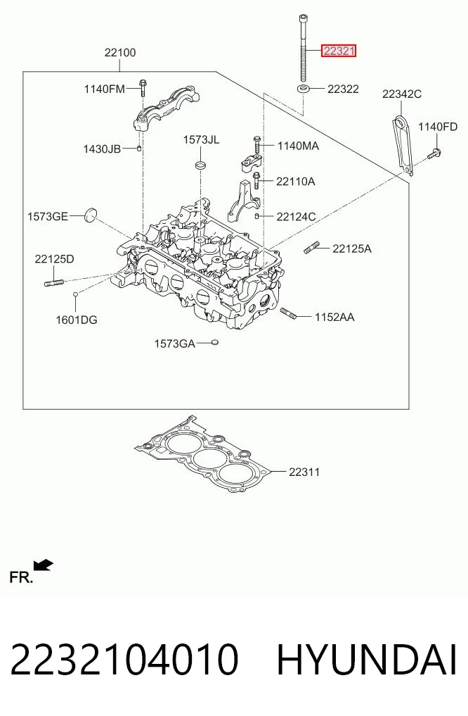 Comprar Tornillo de culata Hyundai I10  PA a bajo precio