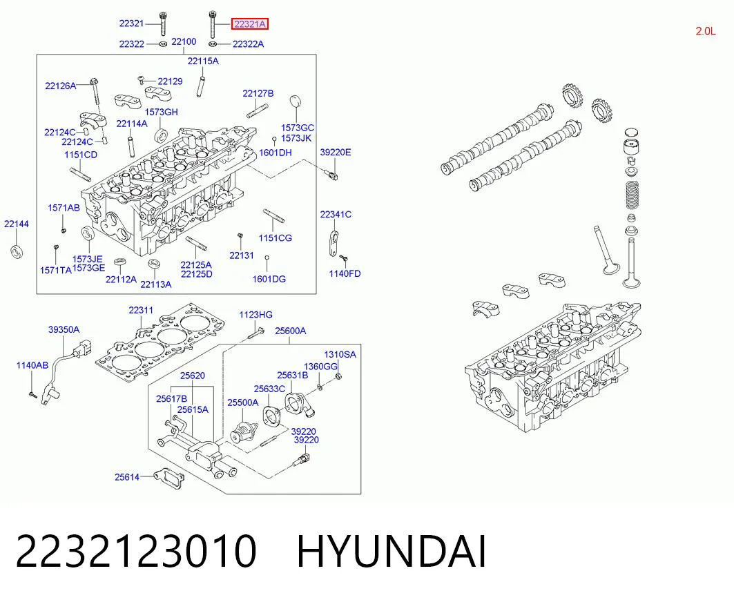  Tornillo culata Hyundai Elantra 4