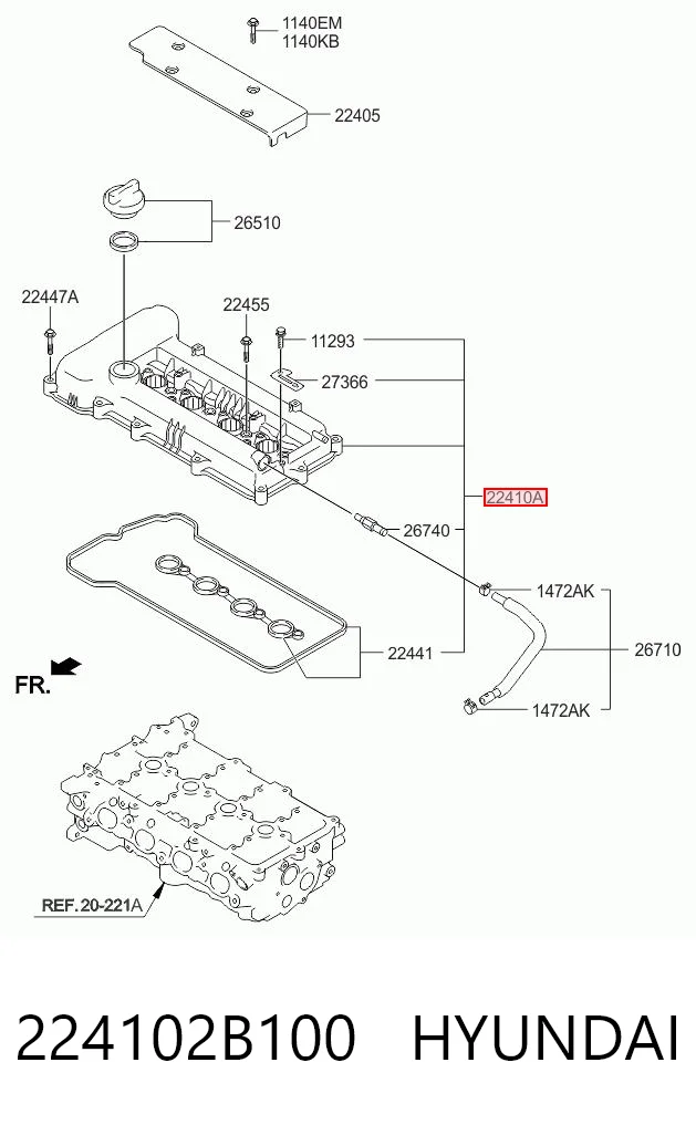 30103157 AND Tapa de culata