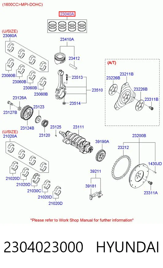2304023000 Hyundai/Kia