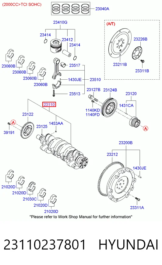 Comprar Cigüeñal Hyundai Coupe II GK a bajo precio
