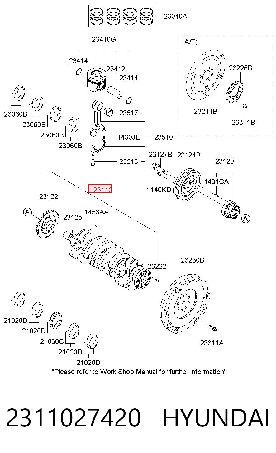 Cigüeñal del motor KIA Cerato  sedán comprar en España