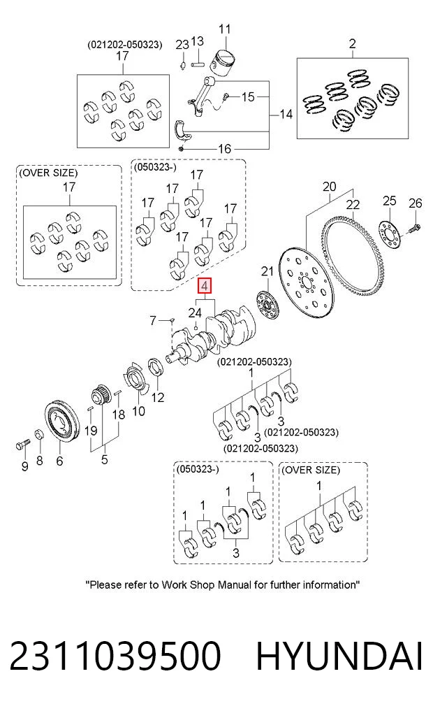 2311039500 Hyundai/Kia