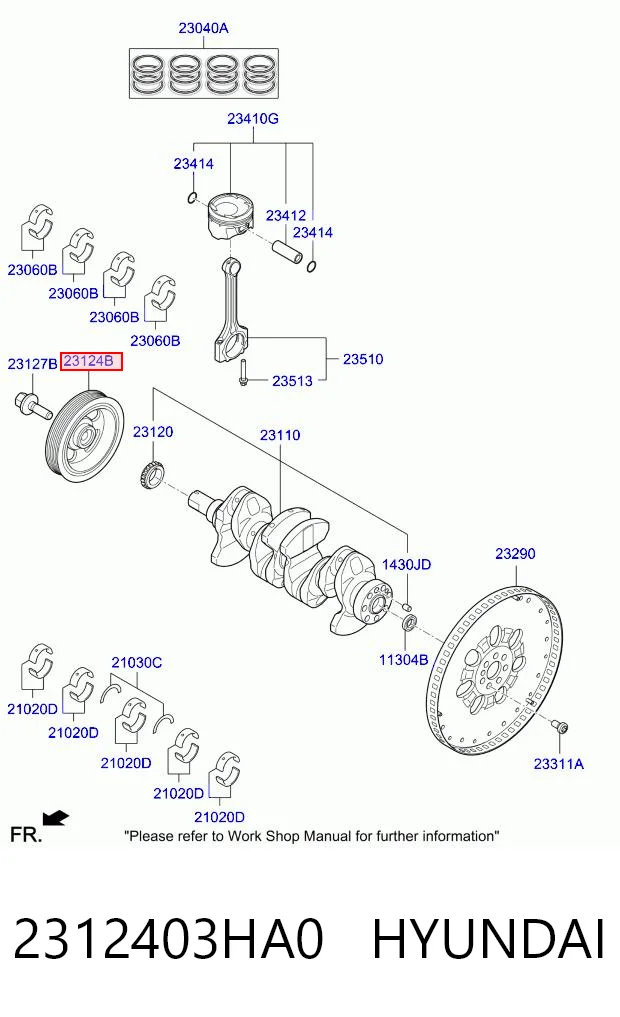 2312403HA0 Hyundai/Kia Dámper