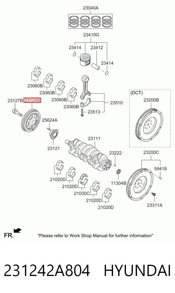 Comprar 231242A804 Honda La polea del cigüeñal