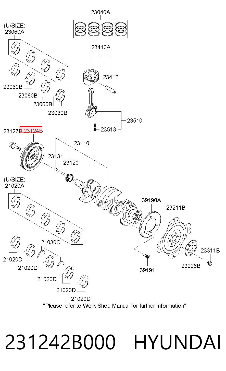 231242B000 Hyundai/Kia Dámper