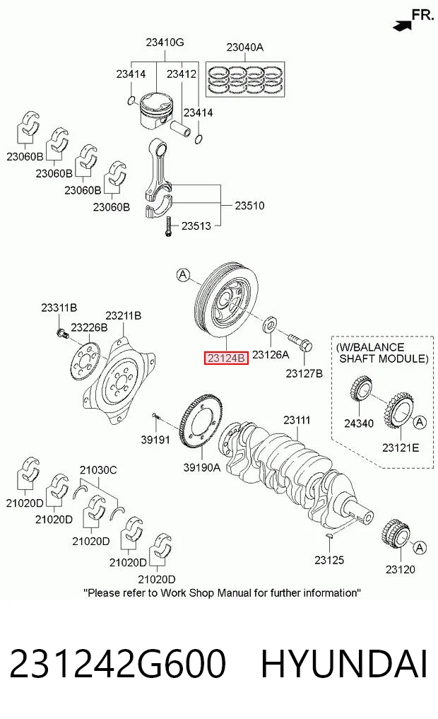 231242G600 Hyundai/Kia Dámper