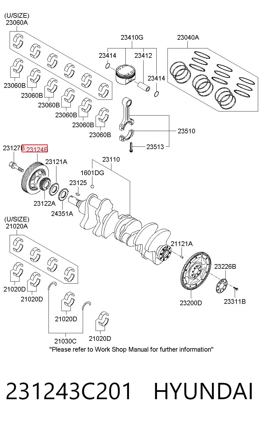 231243C201 Hyundai/Kia Dámper