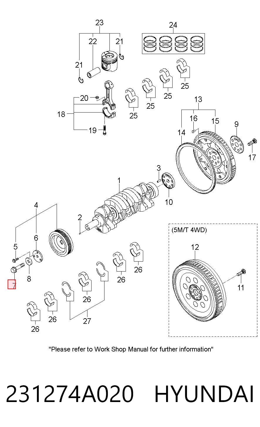 231274A020 Hyundai/Kia
