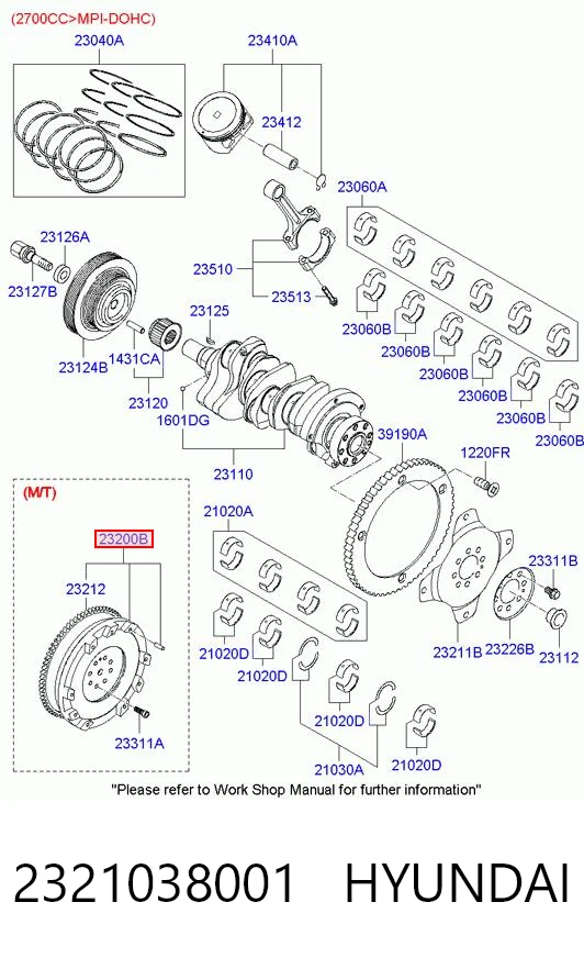 2321038001 Hyundai/Kia
