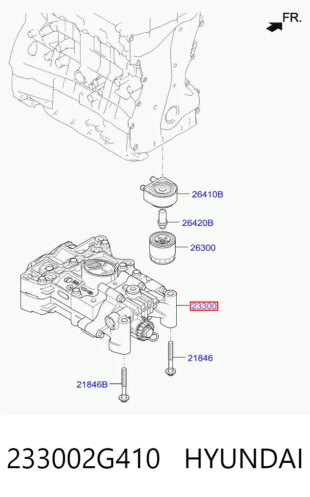 233002G410 Hyundai/Kia Bomba de aceite