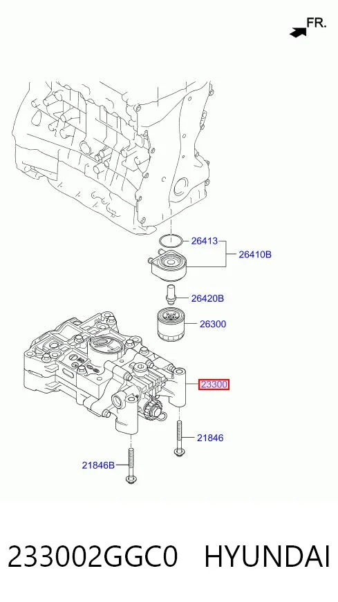 233002GGC0 Hyundai/Kia Eje de equilibrado
