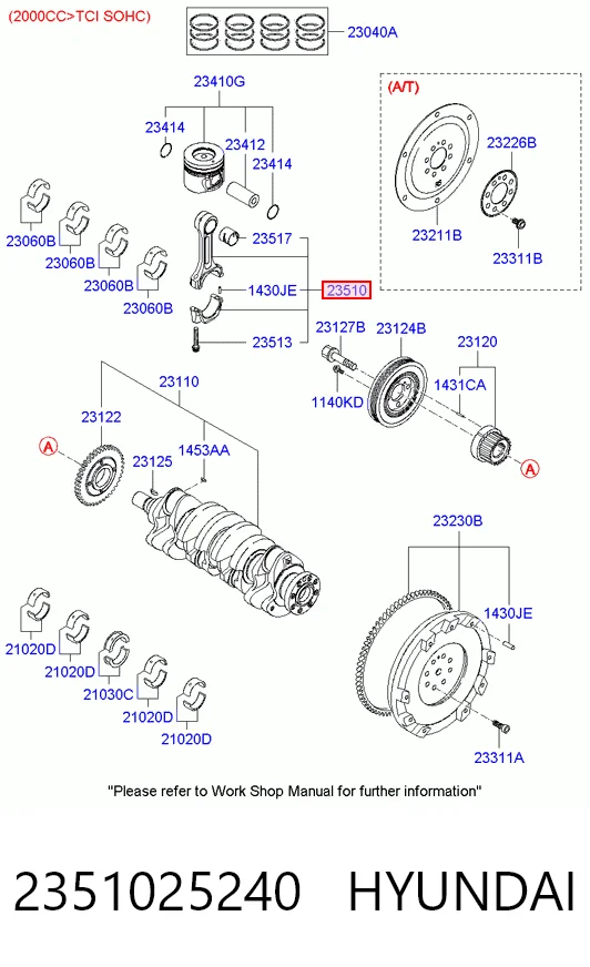 2351025240 Hyundai/Kia Biela