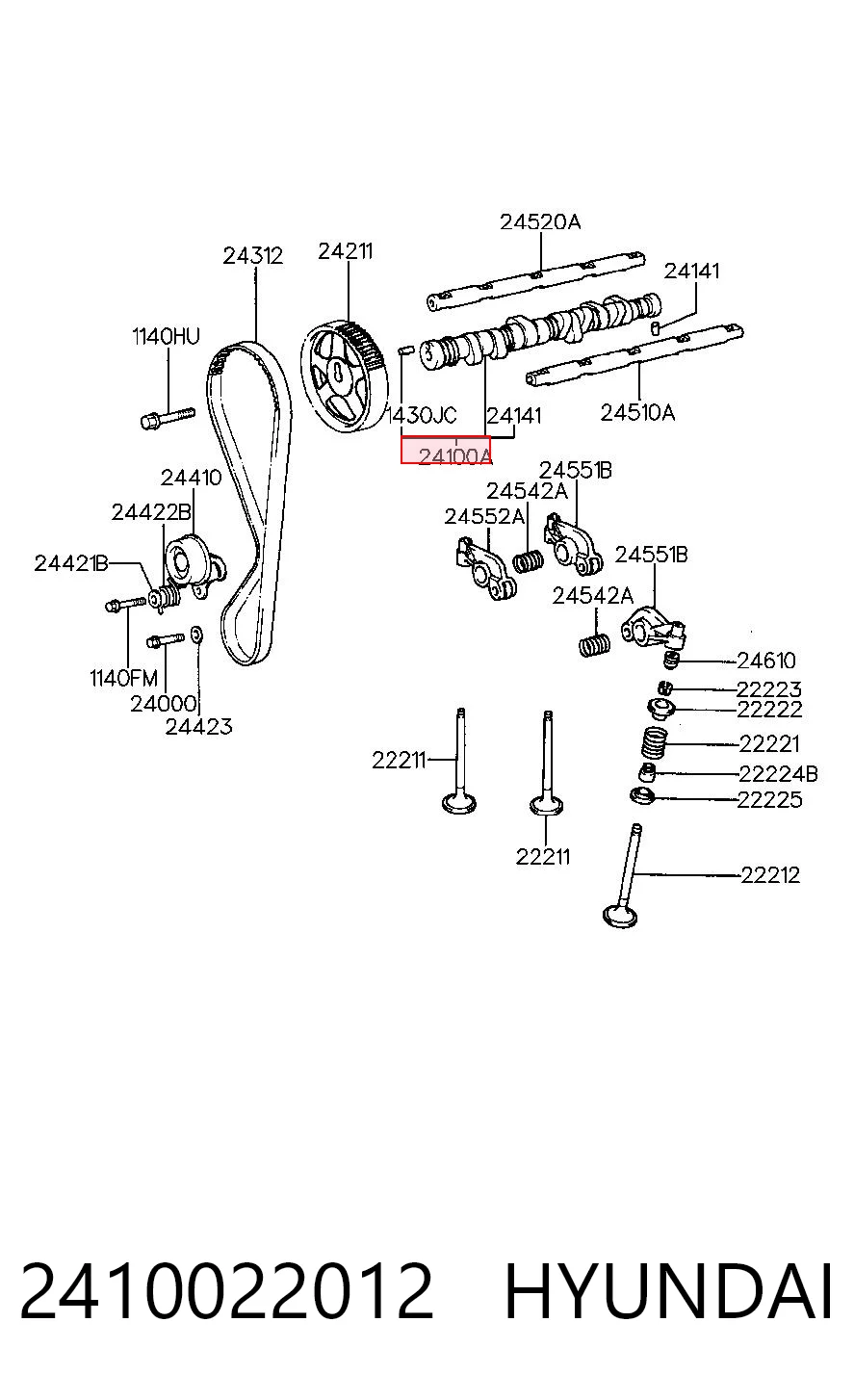 Kit árbol de levas Hyundai Accent (1994-2001)
