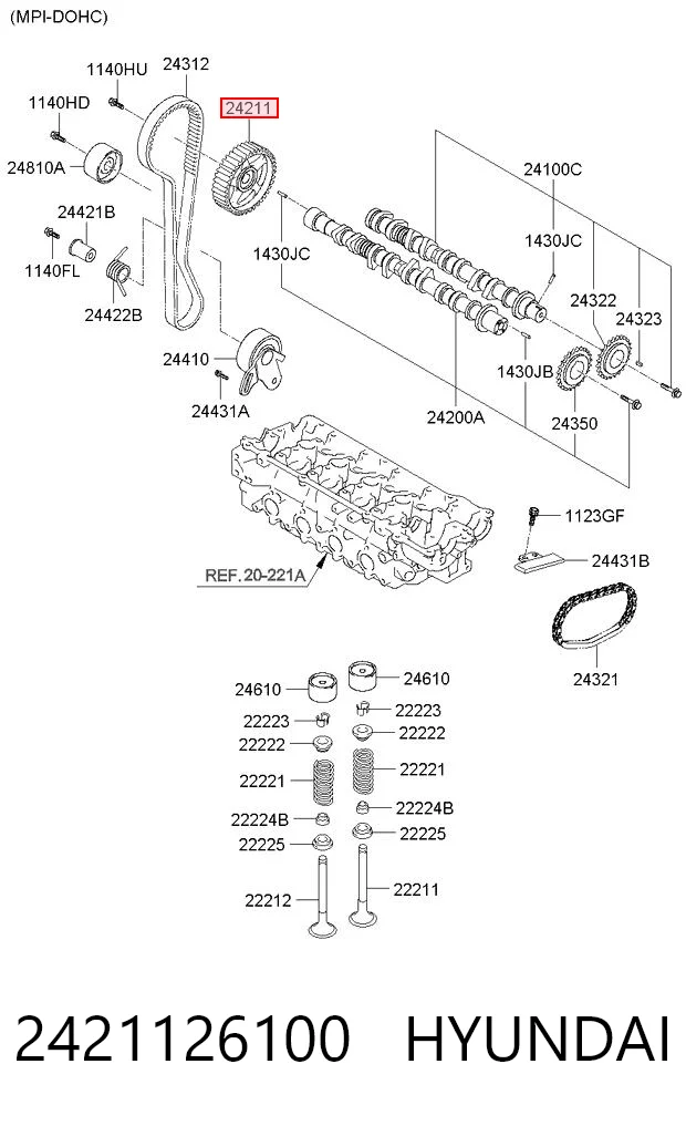 2421126100 Hyundai/Kia