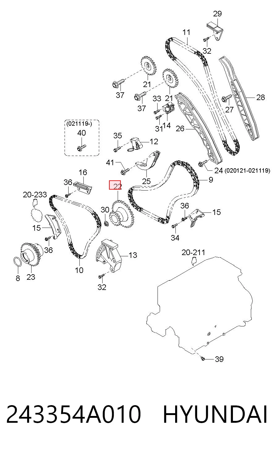 243354A010 Hyundai/Kia