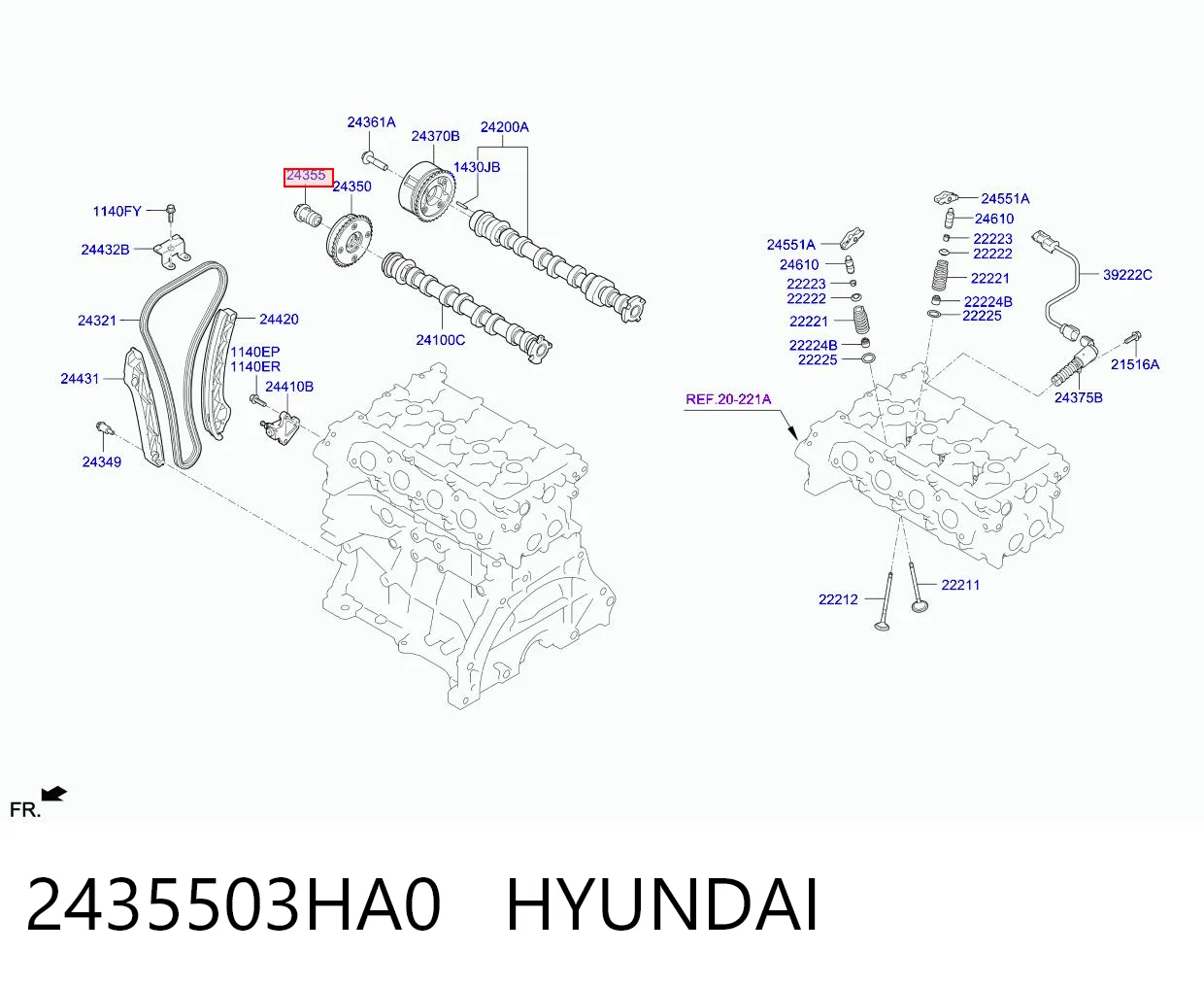 2435503HA0 Hyundai/Kia