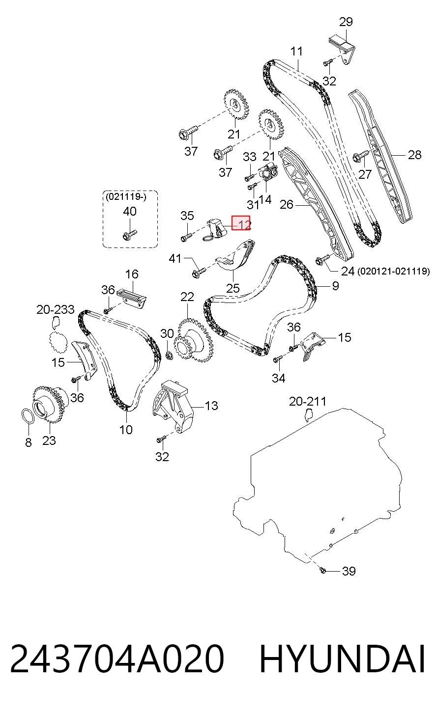 243704A020 Hyundai/Kia