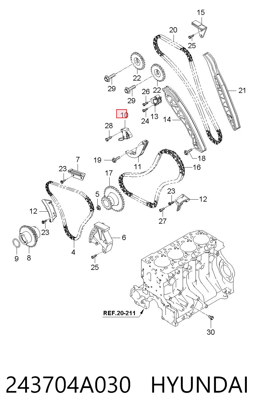 243704A030 Hyundai/Kia