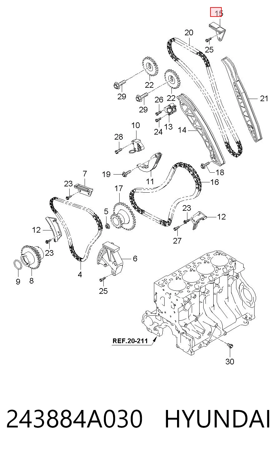 243884A030 Hyundai/Kia