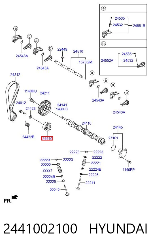 Tensor, correa de distribucion para Hyundai I10 PA