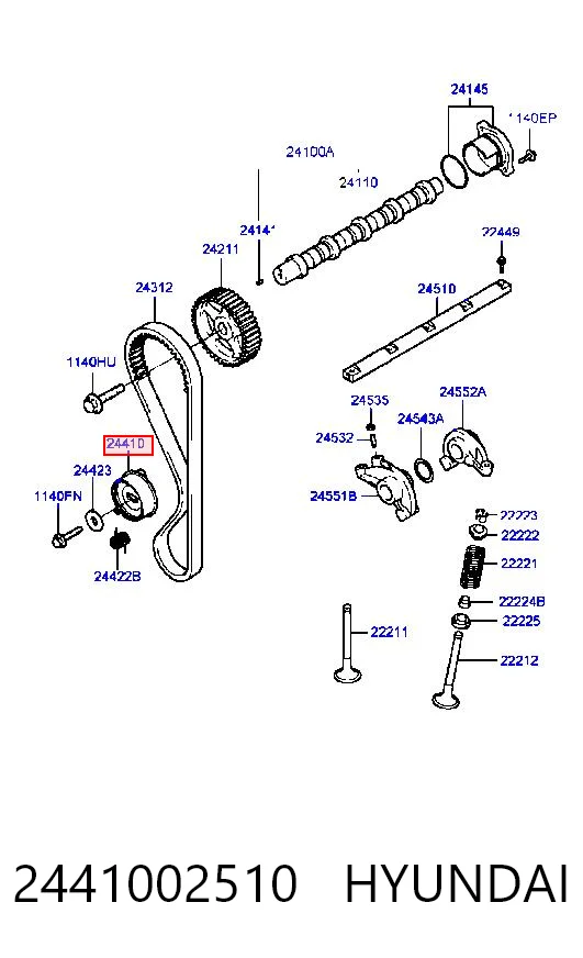 Tensor de la correa de distribución Hyundai Atos desde 15,37 €