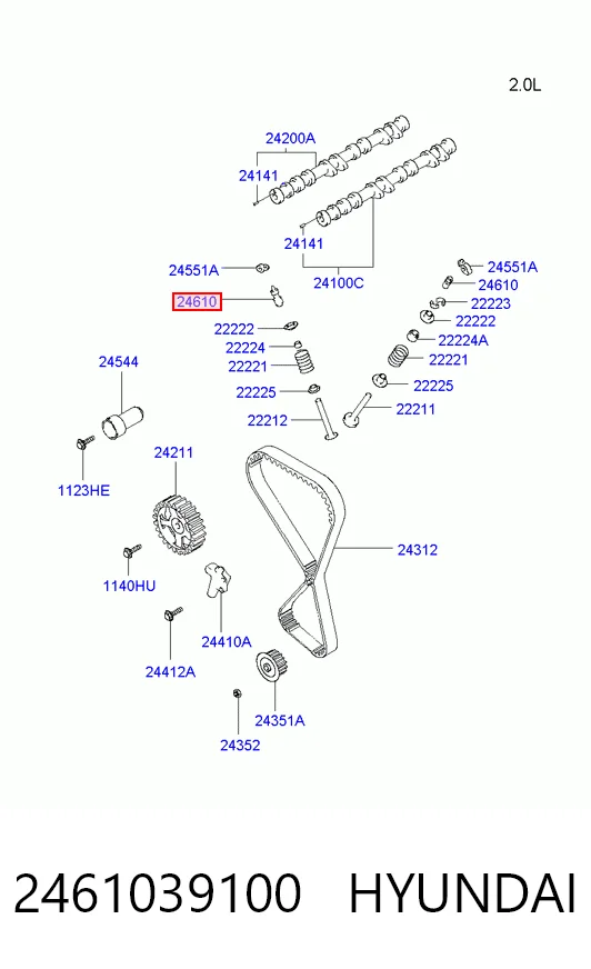 Taqués de motor para Hyundai Sonata IV EU4