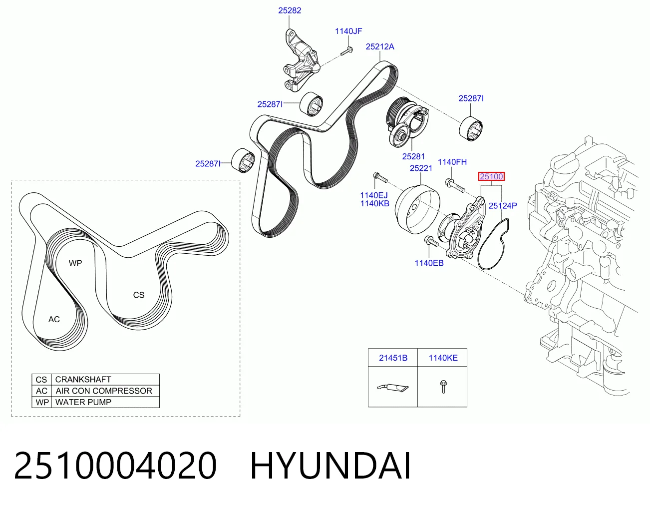 2510004020 Hyundai/Kia