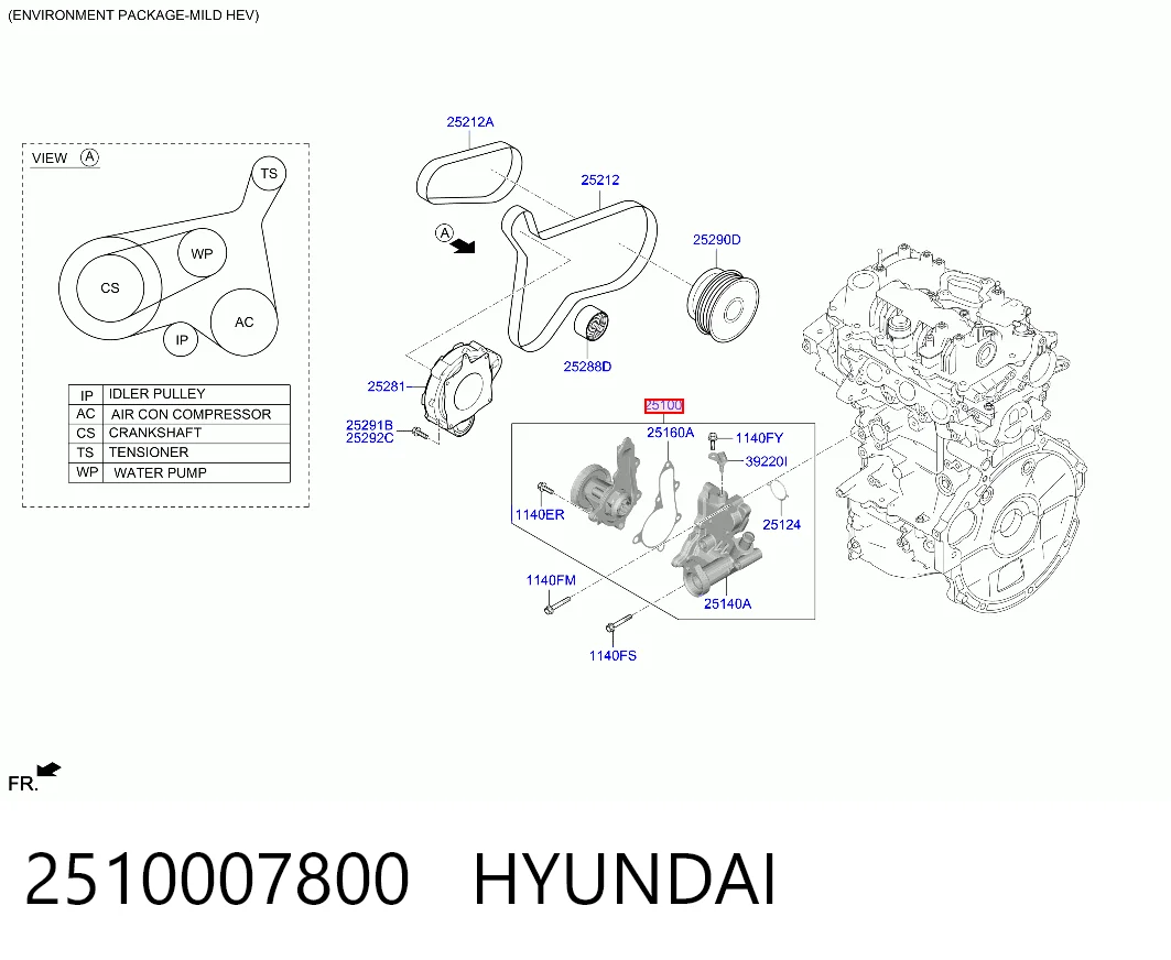 2510007800 Hyundai/Kia