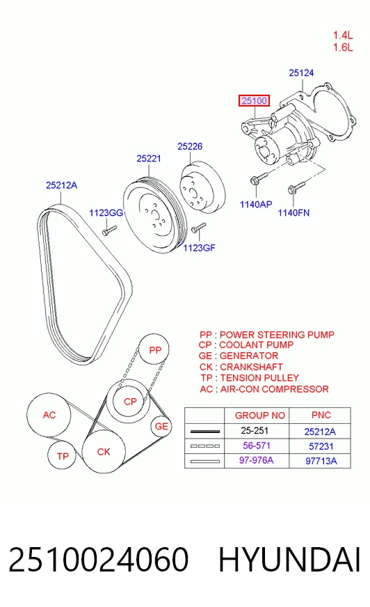 2510024060 Hyundai/Kia