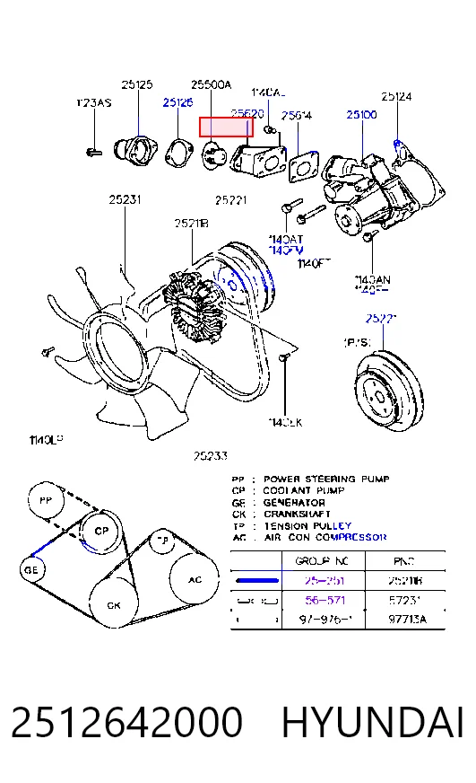 Junta de termostato Hyundai Galloper SUV (JK) (1997 - 2003) precio, desde 2,07 EUR