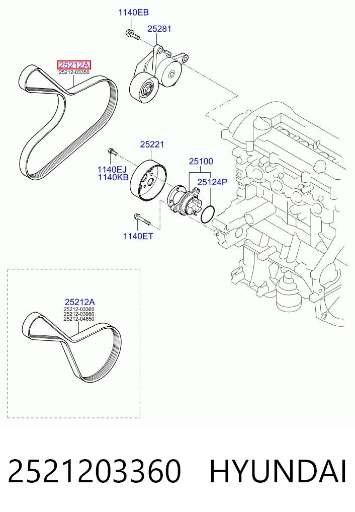 2521203360 Hyundai/Kia