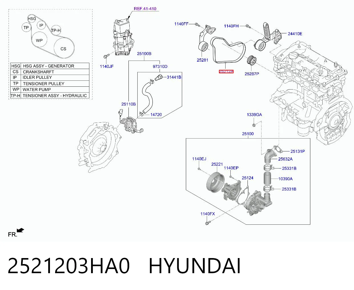 2521203HA0 Hyundai/Kia