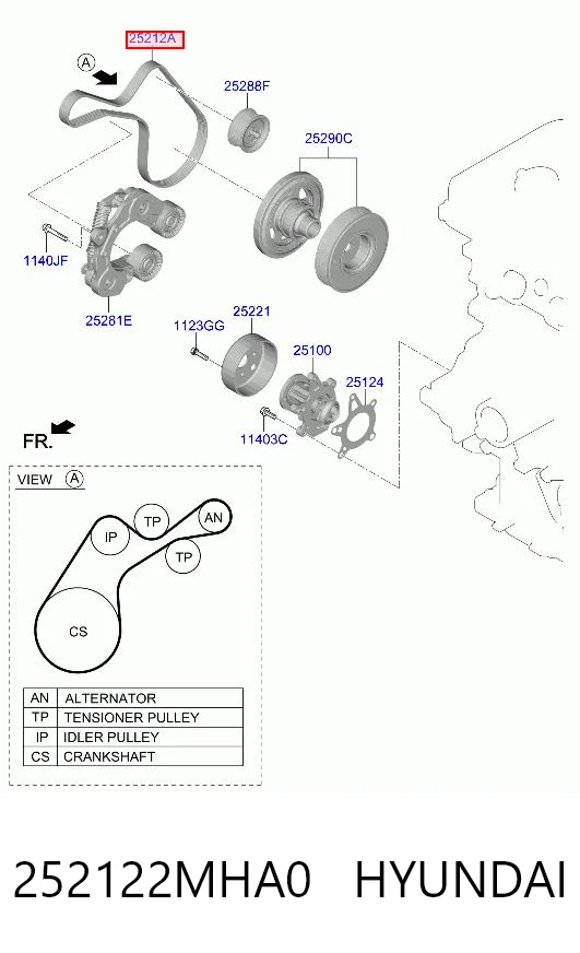 Comprar Correa de alternador Hyundai Tucson IV NX4E