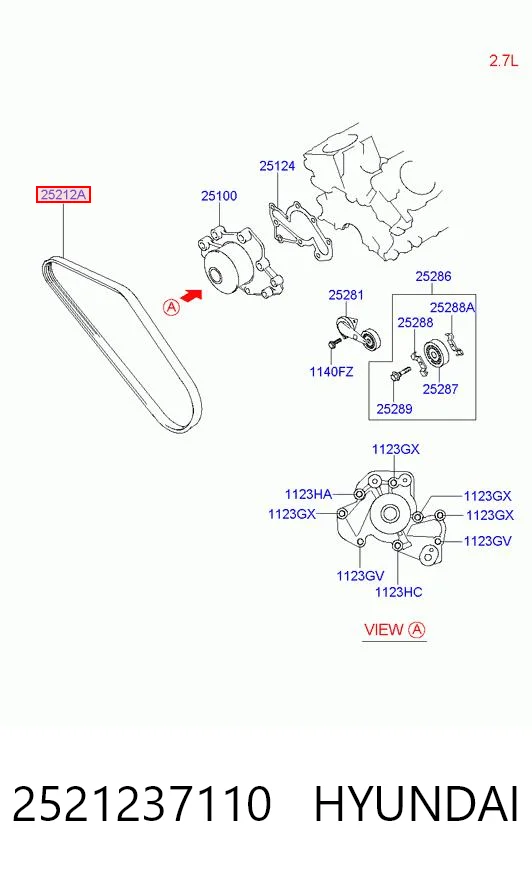 2521237110 Hyundai/Kia