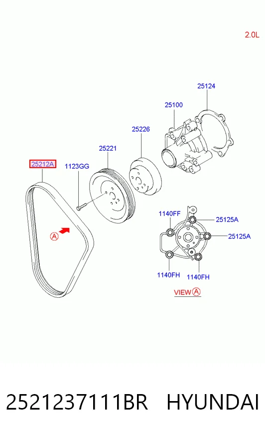 Comprar K04861997AA Fiat/Alfa/Lancia Correa trapezoidal