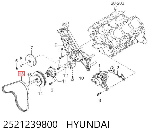 2521239800 Hyundai/Kia