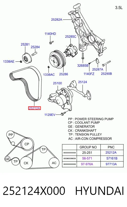 252124X000 Hyundai/Kia