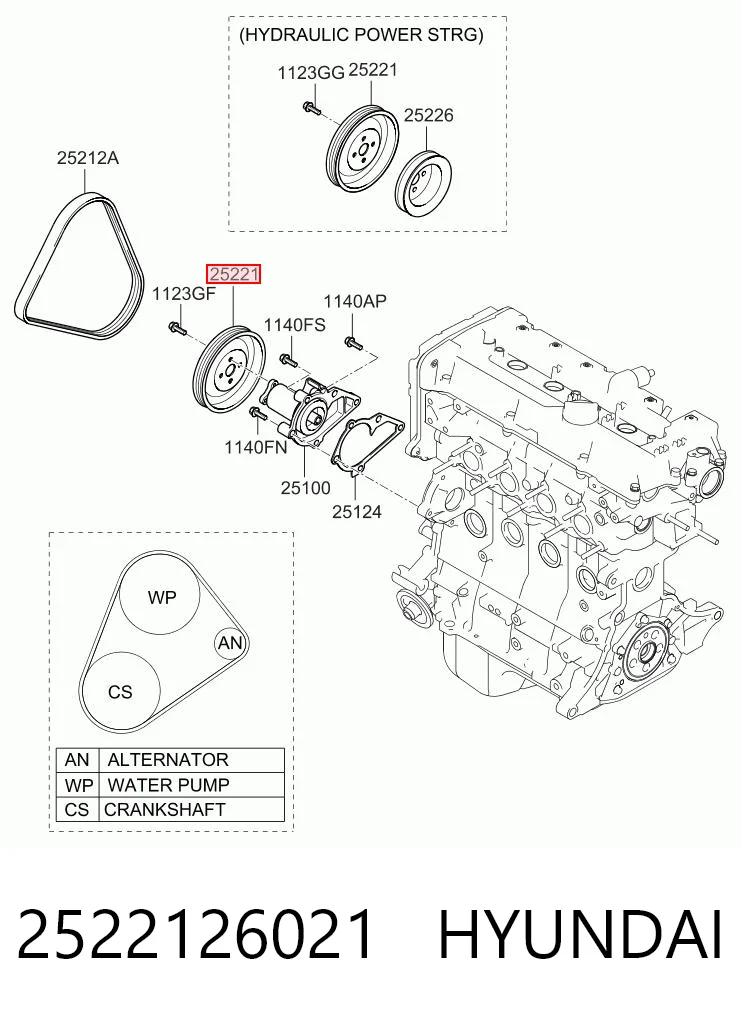 2522126021 Hyundai/Kia