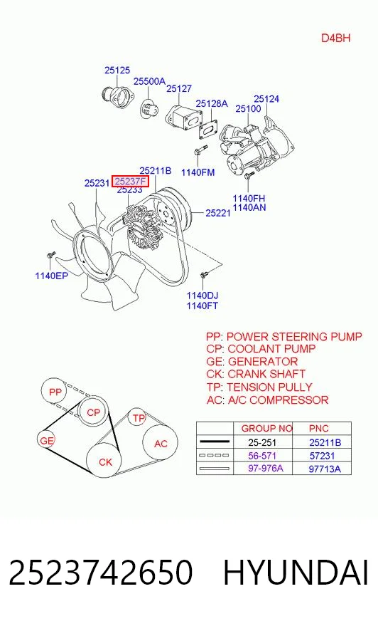2523742650 Hyundai/Kia