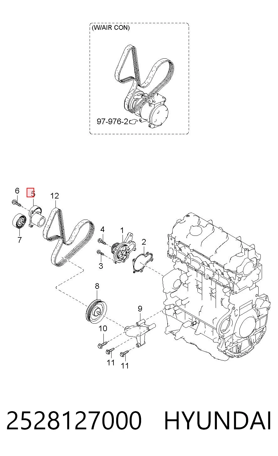 Comprar Tensor de correa de accesorios KIA Cerato  LD a bajo precio