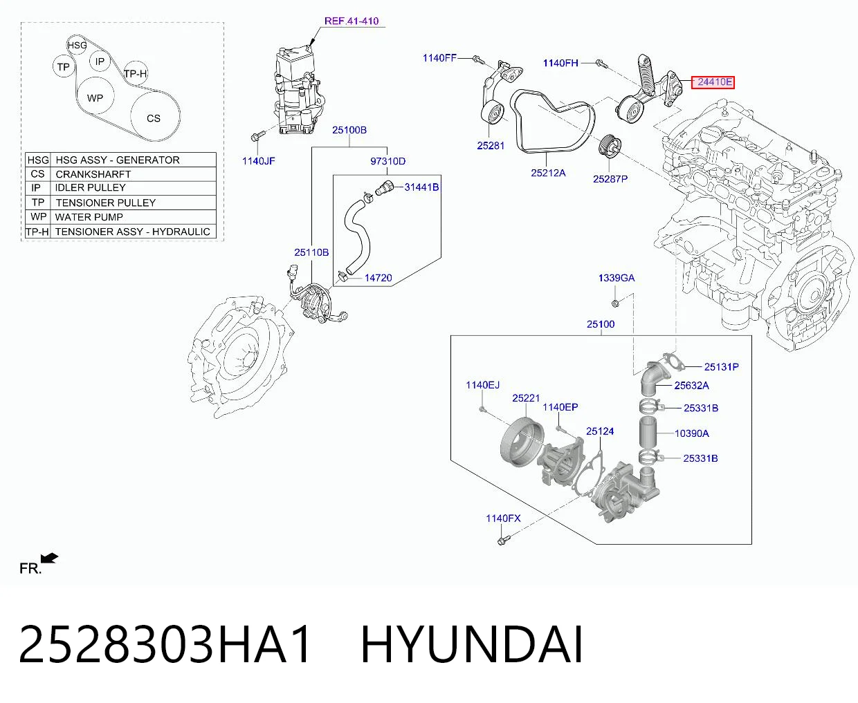 2528303HA1 Hyundai/Kia