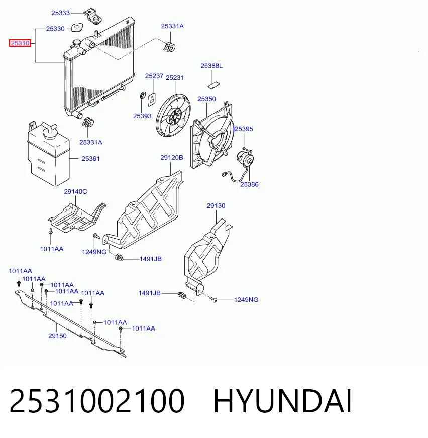 Água radiador Hyundai Atos  desde 63,89 €