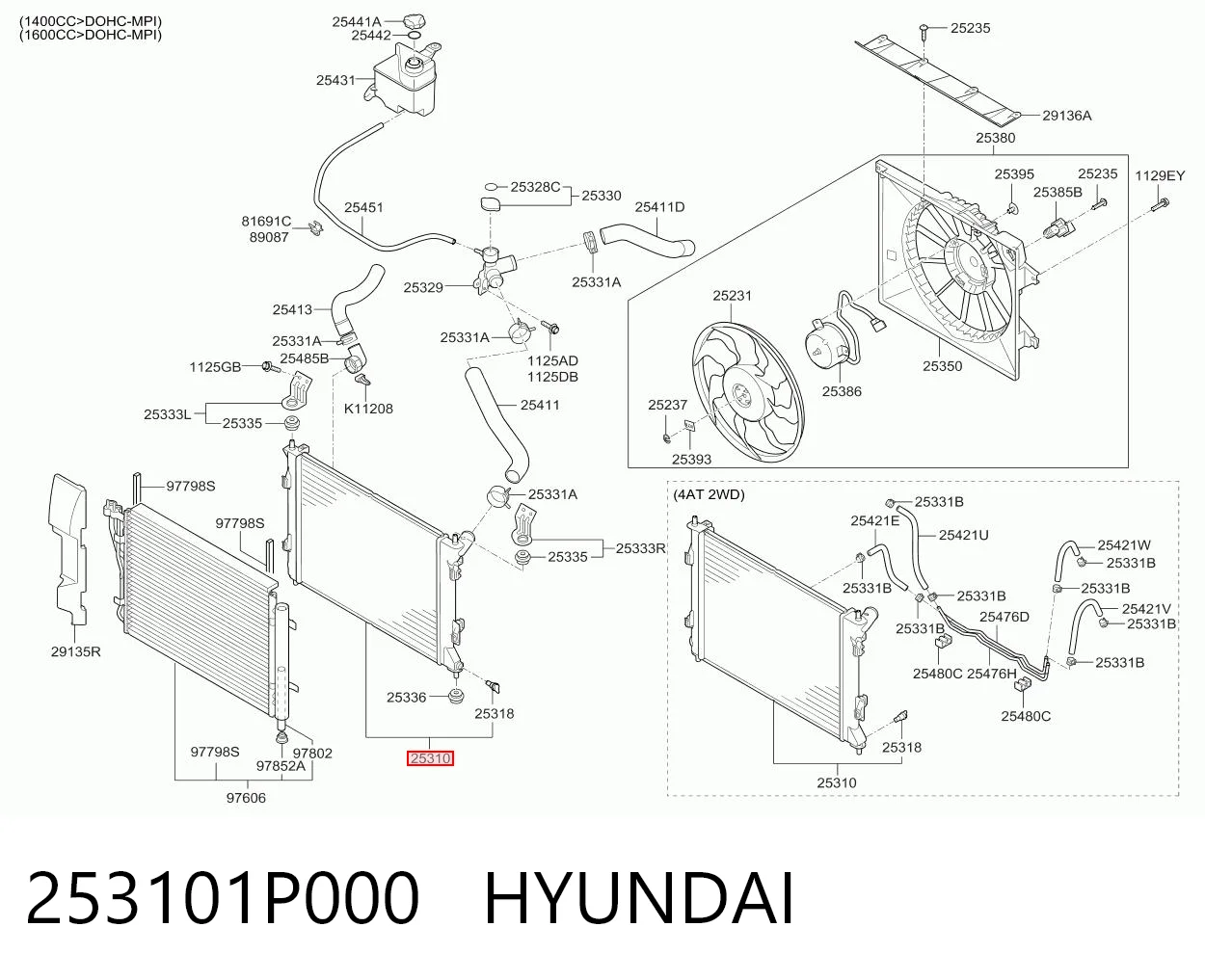 253101P000 Hyundai/Kia